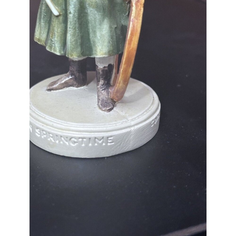 Sebastian Miniature Games‎ in the Springtime Girl Figurine Vintage COPR. 1953 - Picture 2 of 9